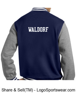 Waldorf Fleece Letterman Jacket Design Zoom